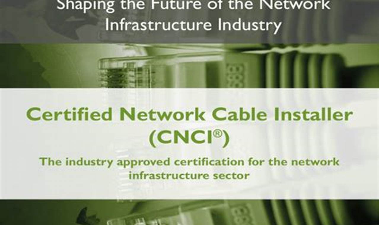 certified network cable installer