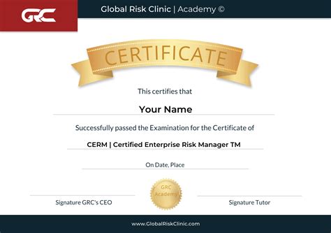 certified enterprise risk manager