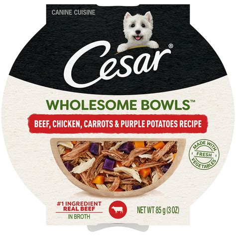 cesar wholesome bowls wet dog food adult 3 oz