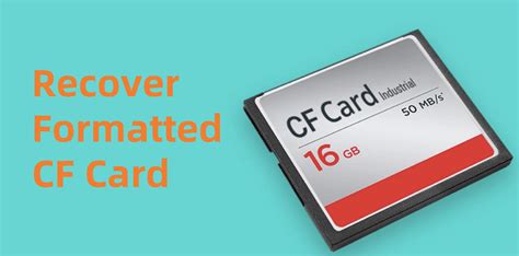Cf Card Format Error