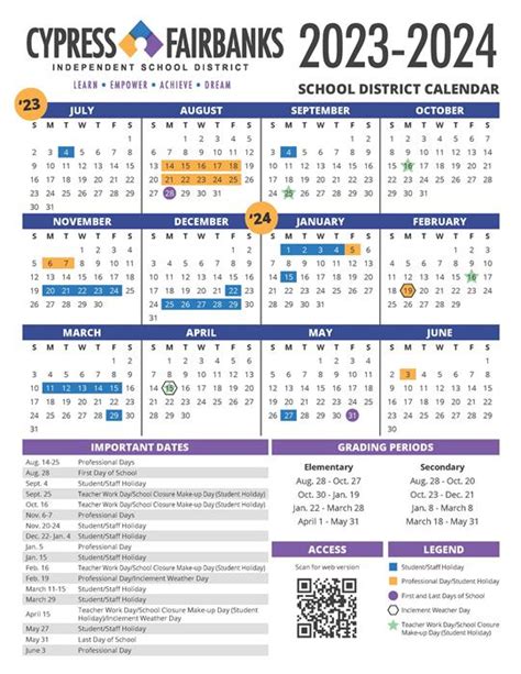 cfisd school district calendar