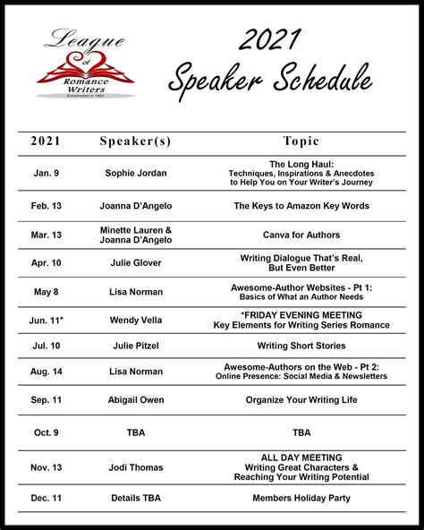 ch 2023 schedule of speakers