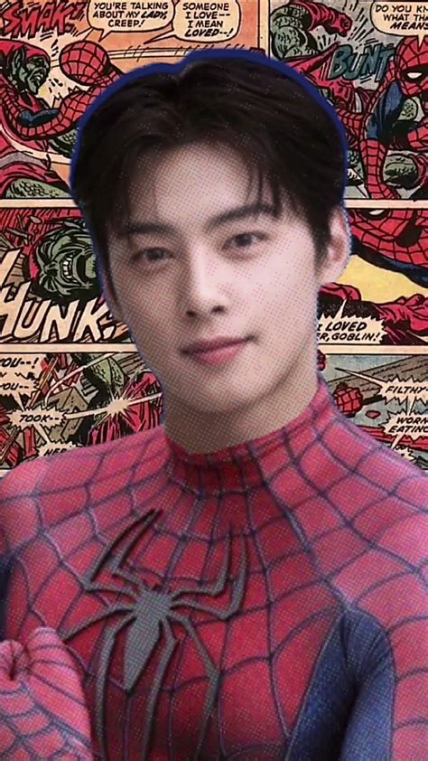 Cha Eun Woo Filter Spiderman