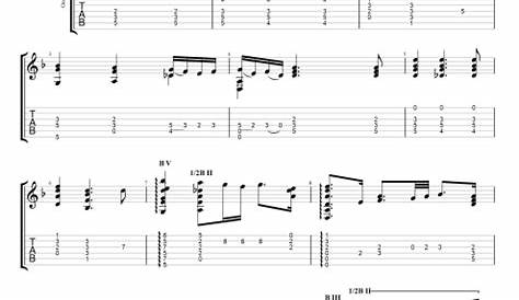 Violin Partita No. 2, BWV 1004 "Chaconne" Guitar Tab by