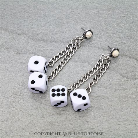 Chain Dice Earrings