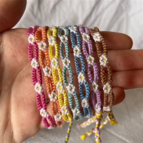 TikTok Daisy Chain Friendship Bracelets Etsy