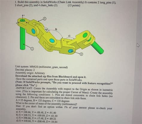 Chain Link Assembly Solidworks