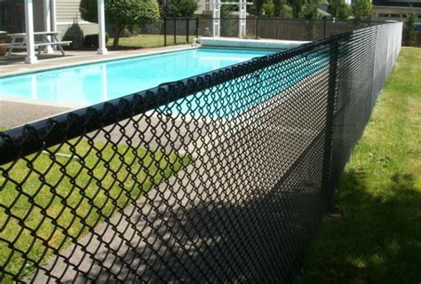 chain link fence pool code