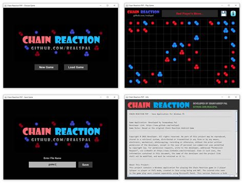 Chain Reaction Game Application