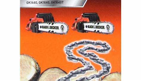 Chaine Tronconneuse Black Et Decker 30 Cm Rayon Braquage