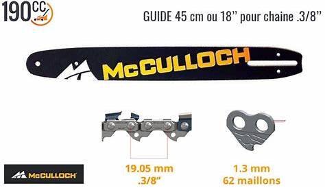 Chaine tronconneuse mc culloch Outillage de jardin