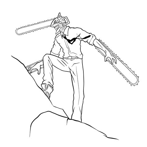 Chainsaw Drawing Man