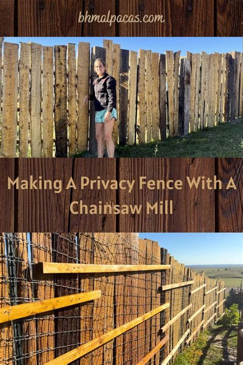 Chainsaw Mill Fence