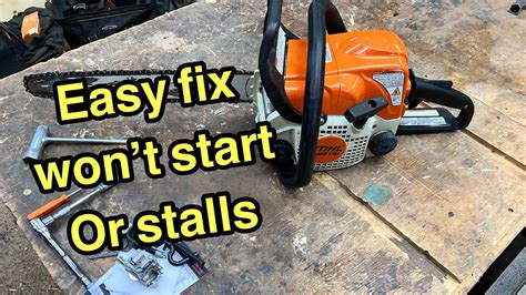 Chainsaw Won't Pull Start