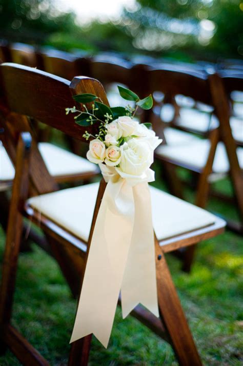 love this simplicity if I decorate ceremony chairs. chairs will be