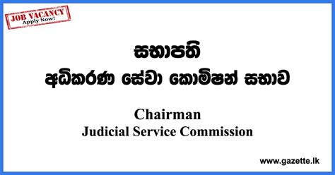 chairman judicial service commission