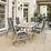 Key West 7 Pc. Rectangular Outdoor Dining Table with 4 Arm Chairs & 2