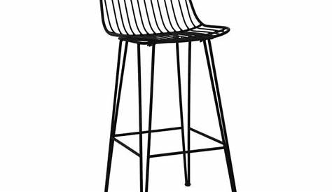 2 Chaises de bar design en métal 67cm Ombra Pomax Drawer