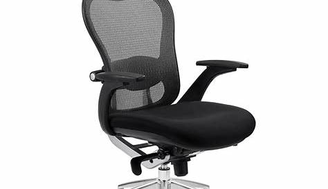 Chaise de bureau ergonomique design en tissus noir