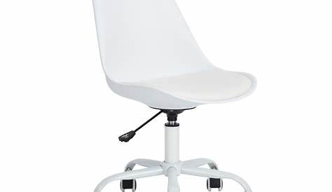 Chaise de bureau scandinave blanche