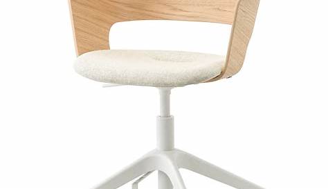 FJÄLLBERGET conference chair, white stained oak veneer