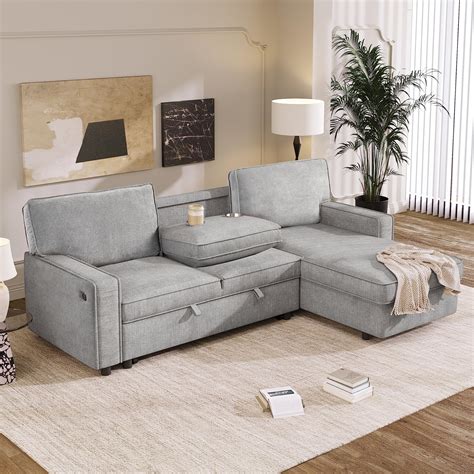 Buy Tulib Reversible Sectional Sleeper Sofa with Storage Chaise, L