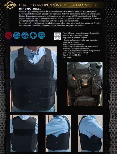Chaleco Anti Punzón Y Anti Balas, Propósito Dual, Unico Mercado Libre