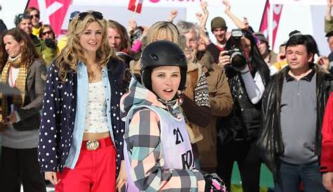 Chalet Girl Cast Ed Westwick Felicity Jones Photos The Of Wear