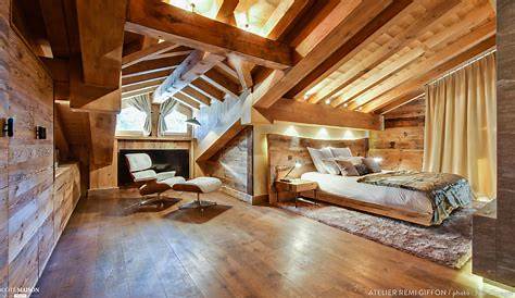 lots of wood and linen Swiss chalet, Chalet interior