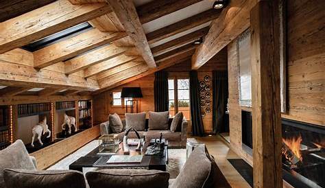 Chalet House Interior Swiss Livingroom Design Mag