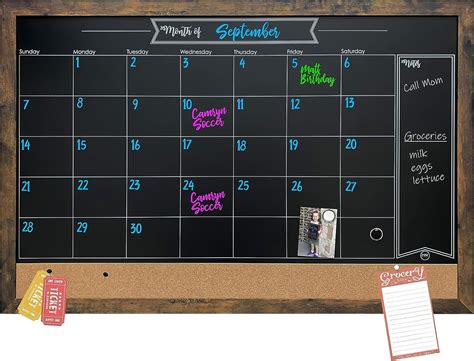 Chalk Calendar For Wall