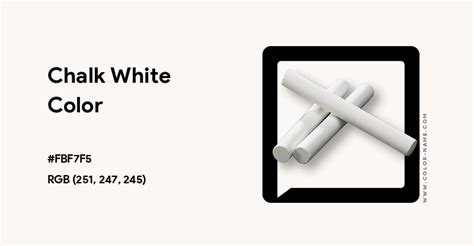 Chalk Colour Hex Code