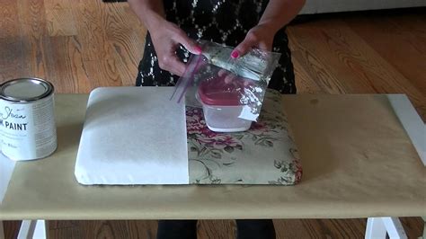 Chalk Paint On Fabric Tutorial