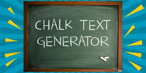 Chalkboard Custom Writing