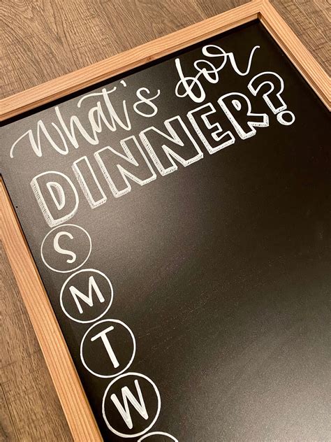 Chalkboard Dinner Menu