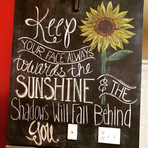 Chalkboard Sunflower Ideas