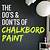chalking on interior painted walls