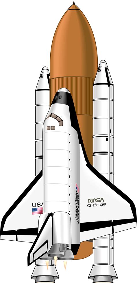 challenger space shuttle drawing