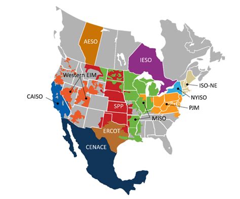 Illustration of implementing MAP Midcontinent Independent System Operator Map