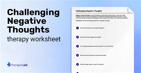 Challenging Negative Thoughts