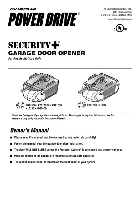 Chamberlain Power Drive Programming