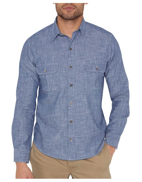 chambray shirts for men made in usa