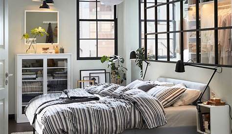 Chambre à coucher chic et urbaine IKEA