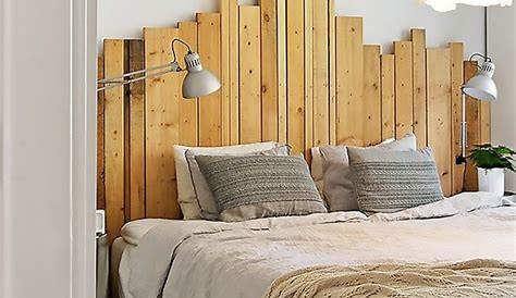 Chambre Avec Mur En Bois Blanc épurée Et In 2020 Luxury Bedroom