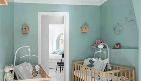 Chambre de bébé style scandinave Chambre bébé vert d'eau