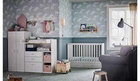 Chambre Bebe Ikea Stuva STUVA / FRITIDS Lit Bébé à Tiroirs, Bleu Clair IKEA