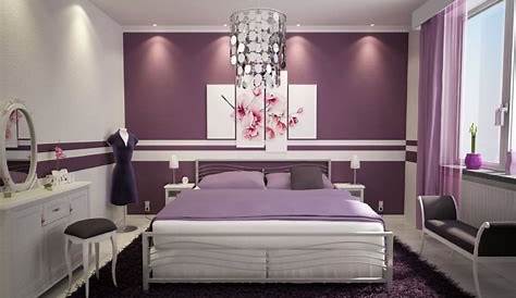 Chambre Blanche Et Violette Deco Violet Blanc In 2020 Purple Bedrooms
