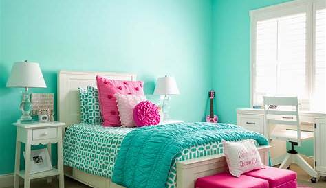 Une jolie chambre de fille en bleu et rose Shake My Blog