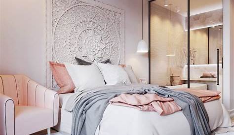 Chambre Gris Blanc Rose Et Comment La Décorer Pour être Dans Le