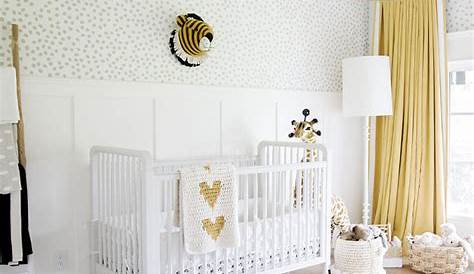 Chambre Jaune Gris Blanc Bebe Décoration Bébé En 30 Idées Créatives Pour Les Murs